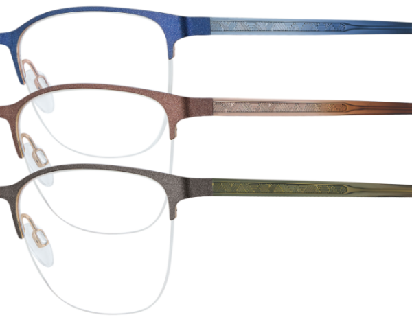 Vistan - 03064 – 002 Bleu Perle Sur Dore Rose, Branche Acetate