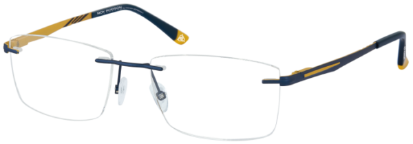 Roy robson - 40105 – 003 Bleu Fonce Avec Safran Mat # A Vis 1,4